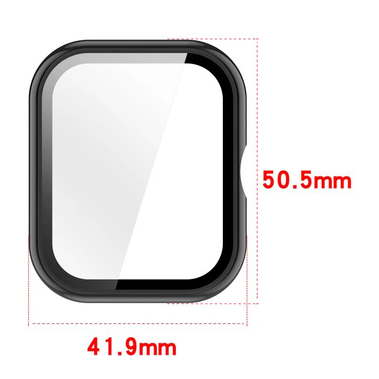 For Xiaomi Haylou Watch 4 Tempered Film Integrated PC Watch Protective Case(Ink Blue) - Image 7