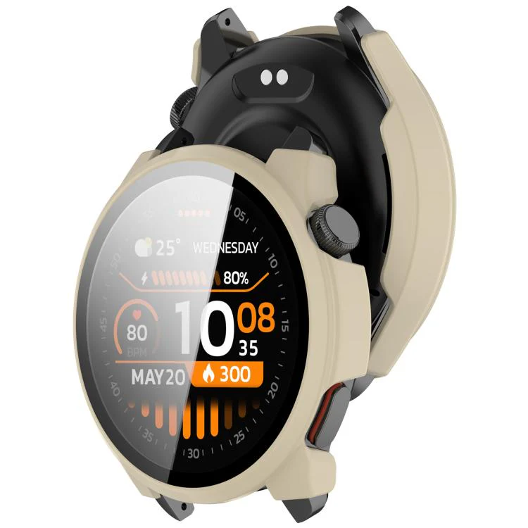 For Xiaomi Haylou Watch 4S Tempered Film Integrated PC Watch Protective Case(Ivory White) - Image 3
