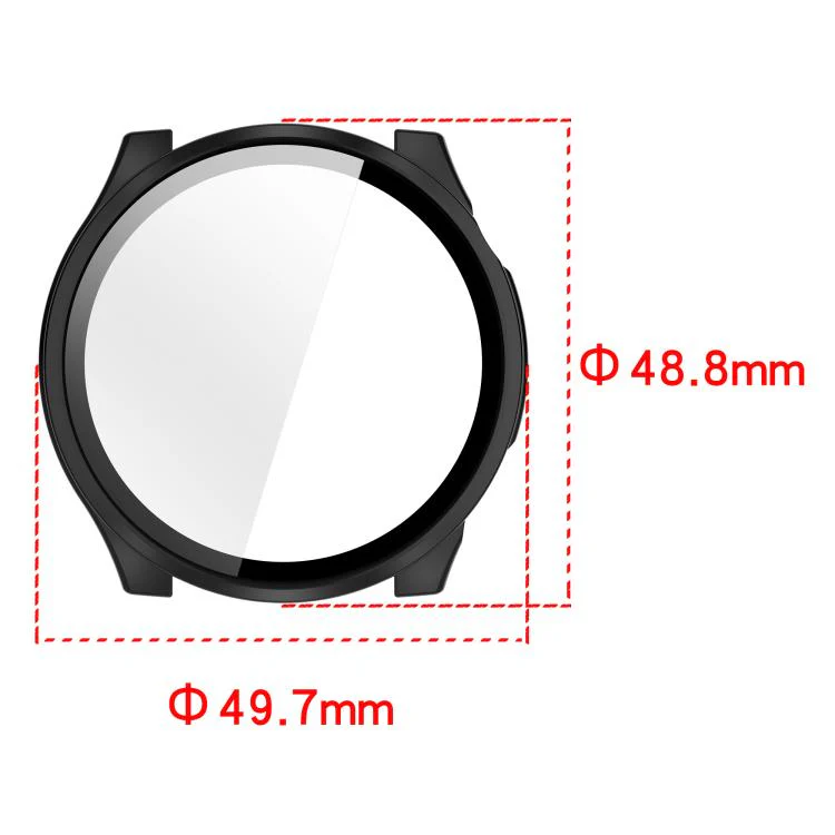 For Xiaomi Haylou Watch 4S Tempered Film Integrated PC Watch Protective Case(Ivory White) - Image 7
