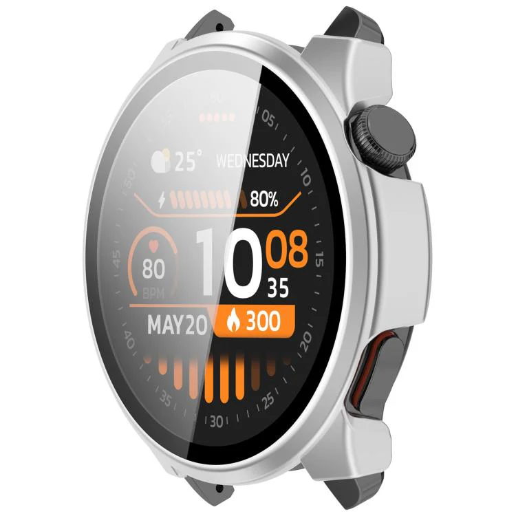 For Xiaomi Haylou Watch 4S Tempered Film Integrated PC Watch Protective Case(Matte Silver) - Image 2