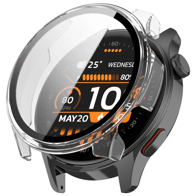 For Xiaomi Haylou Watch 4S Tempered Film Integrated PC Watch Protective Case(Transparent)