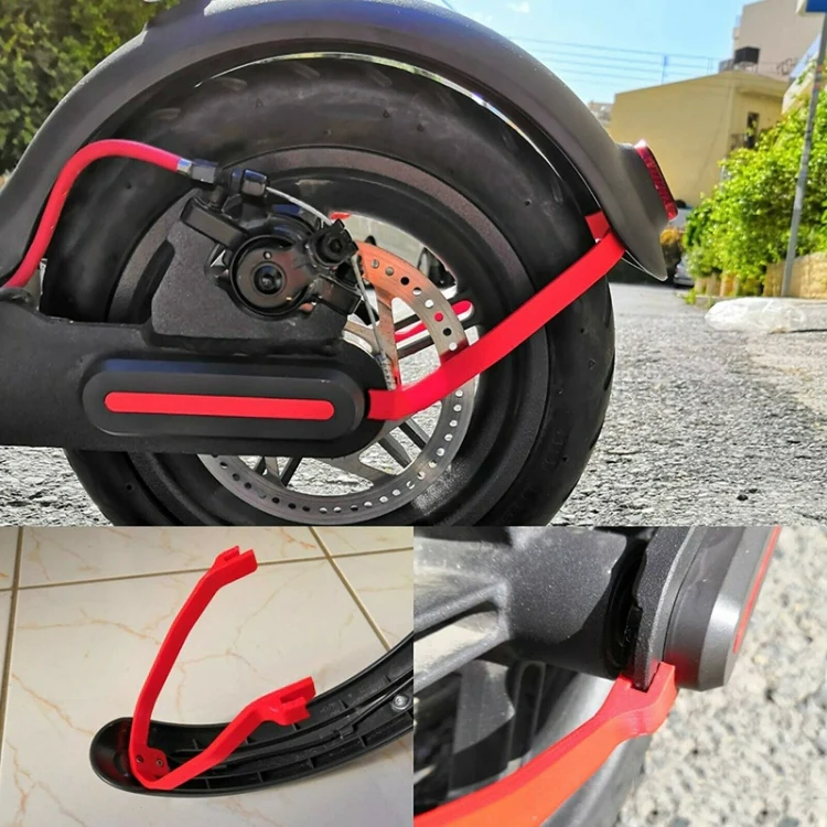 For Xiaomi M365 Pro Scooter Rear Mudguard Bracket(Red) - Image 3