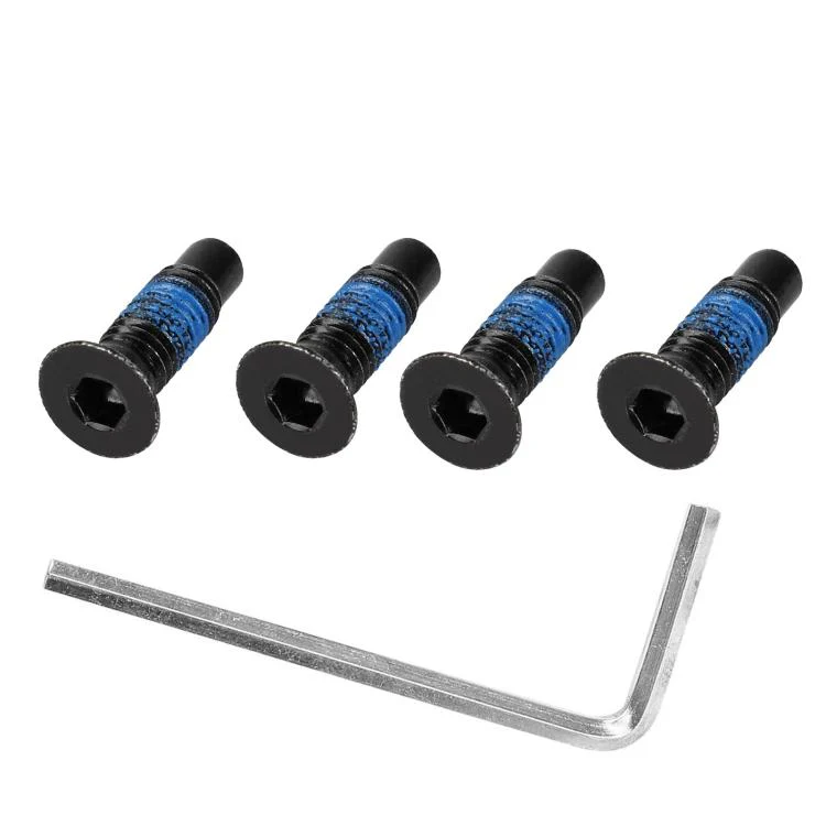 For Xiaomi Mijia M365 / No.9 Scooter MAX G30 Electric Scooter Extended Front Screw with Adhesive, Style:4 Screws + Tools