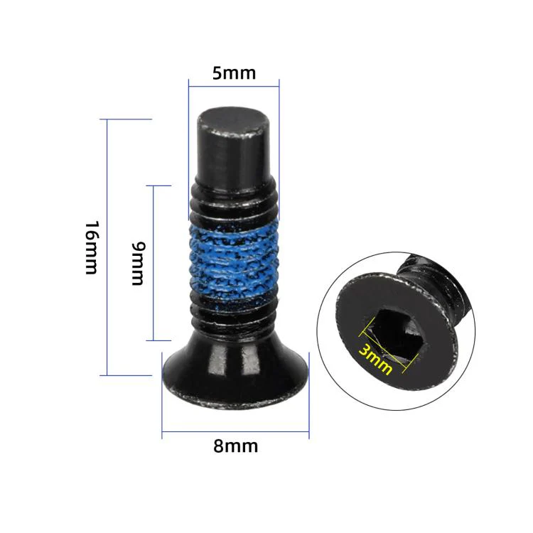 For Xiaomi Mijia M365 / No.9 Scooter MAX G30 Electric Scooter Extended Front Screw with Adhesive, Style:4 Screws + Tools - Image 3