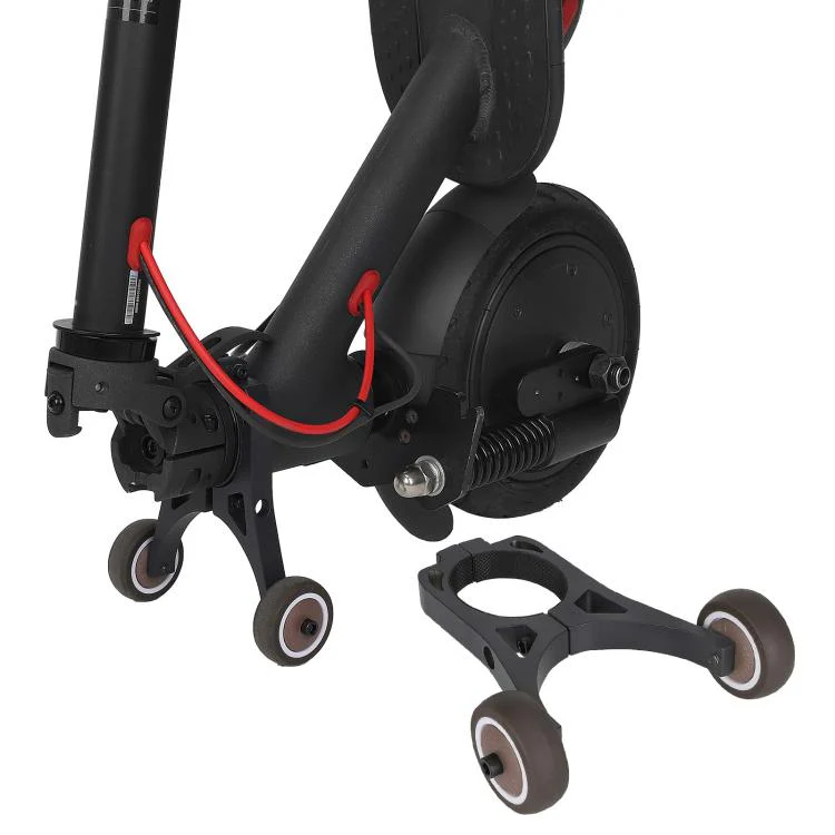 For Xiaomi Mijia M365 Pro / No.9 Scooter F30 / F40 Electric Scooter Auxiliary Wheels Folding Inverted Bracket(Black)