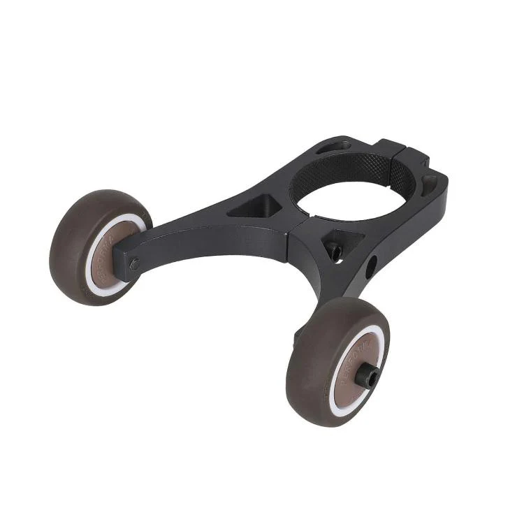 For Xiaomi Mijia M365 Pro / No.9 Scooter F30 / F40 Electric Scooter Auxiliary Wheels Folding Inverted Bracket(Black) - Image 2