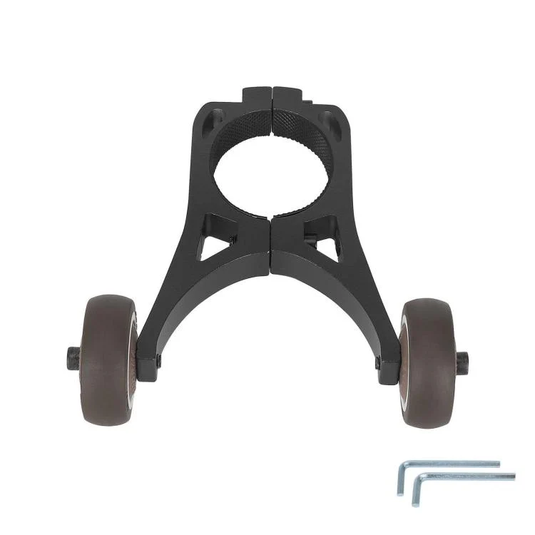 For Xiaomi Mijia M365 Pro / No.9 Scooter F30 / F40 Electric Scooter Auxiliary Wheels Folding Inverted Bracket(Black) - Image 3