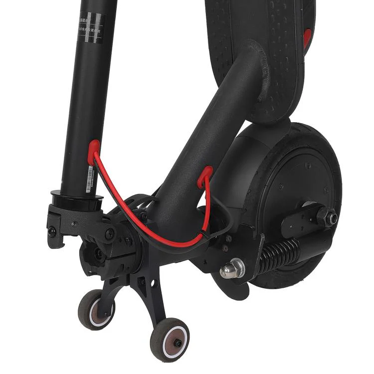 For Xiaomi Mijia M365 Pro / No.9 Scooter F30 / F40 Electric Scooter Auxiliary Wheels Folding Inverted Bracket(Black) - Image 5