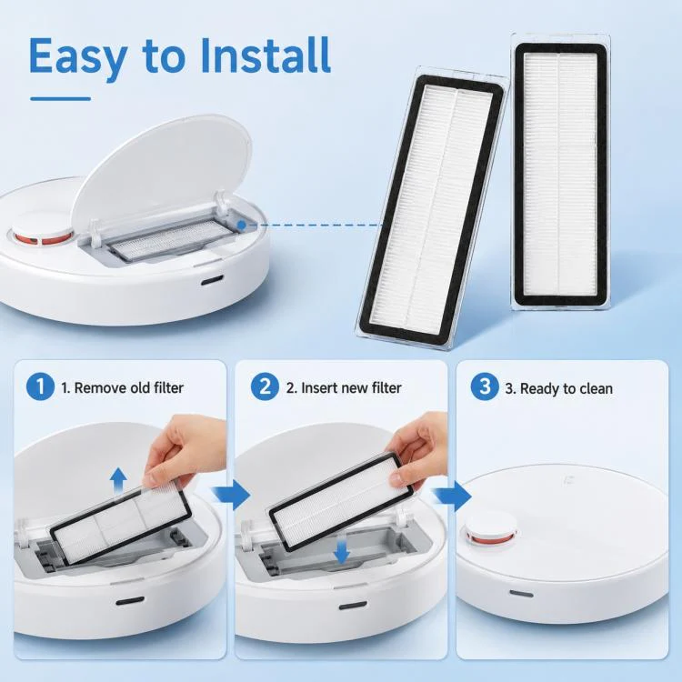 For Xiaomi Mijia Omni Robot Vacuum Mop B101CN / 1S / 2 / 2S Replacement Parts, Dual Filter - Image 8