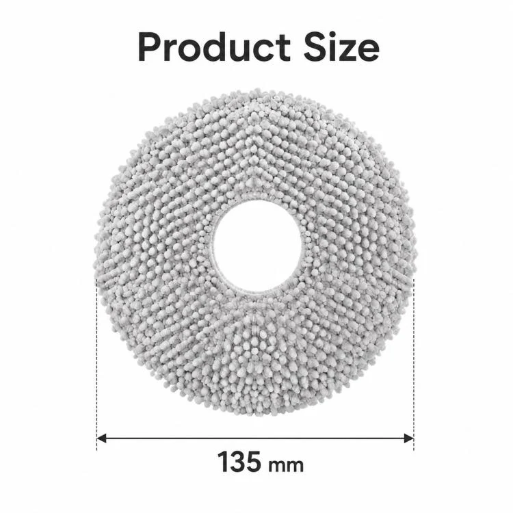 For Xiaomi Mijia Omni Robot Vacuum Mop B101CN / 1S / 2 / 2S Replacement Parts, Thick Striped Mop Pad - Image 3