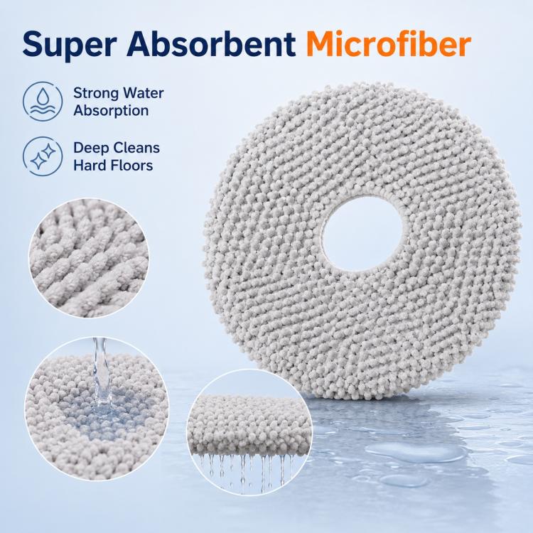 For Xiaomi Mijia Omni Robot Vacuum Mop B101CN / 1S / 2 / 2S Replacement Parts, Thick Striped Mop Pad - Image 4