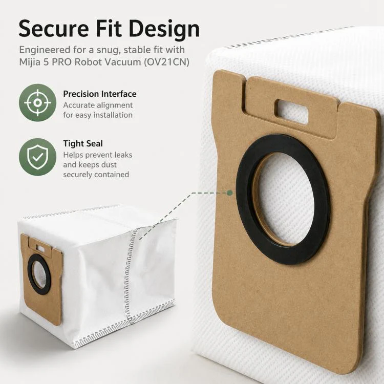 For Xiaomi Mijia Robot Vacuum Cleaner 5 Pro OV21CN Replacement Parts, Activated Carbon Dust Bag - Image 5