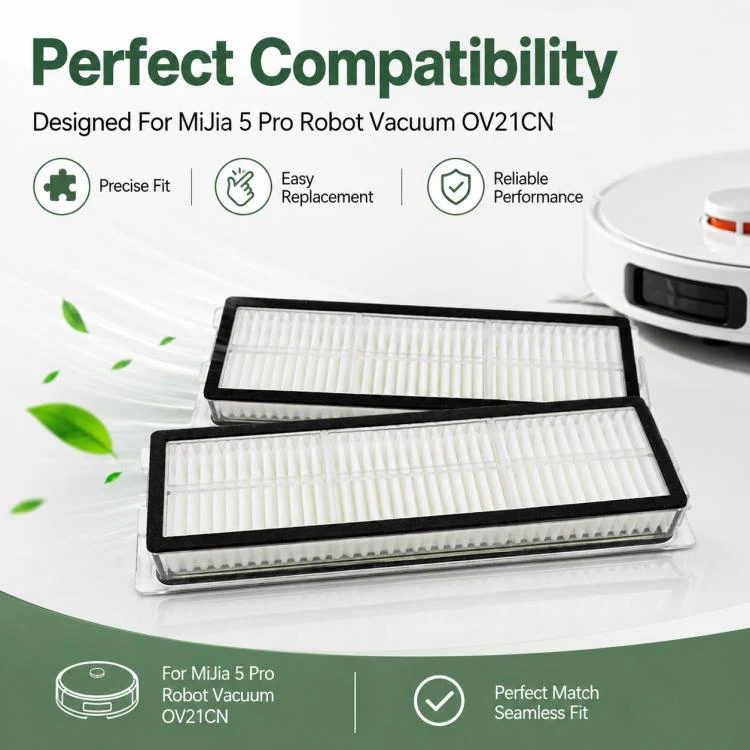 For Xiaomi Mijia Robot Vacuum Cleaner 5 Pro OV21CN Replacement Parts, Dual Filter - Image 7