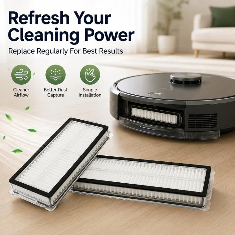 For Xiaomi Mijia Robot Vacuum Cleaner 5 Pro OV21CN Replacement Parts, Dual Filter - Image 8