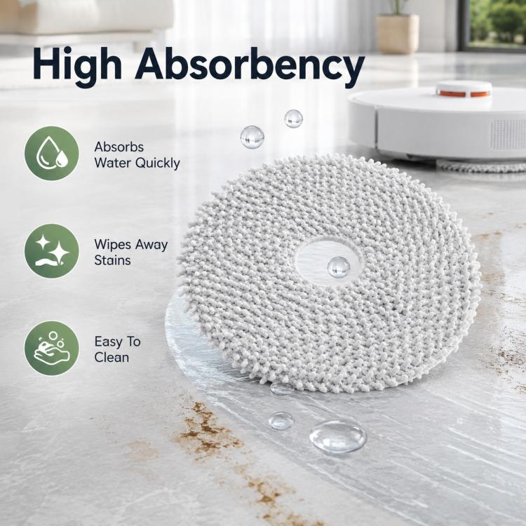 For Xiaomi Mijia Robot Vacuum Cleaner 5 Pro OV21CN Replacement Parts, Fine Mop Pad - Image 8