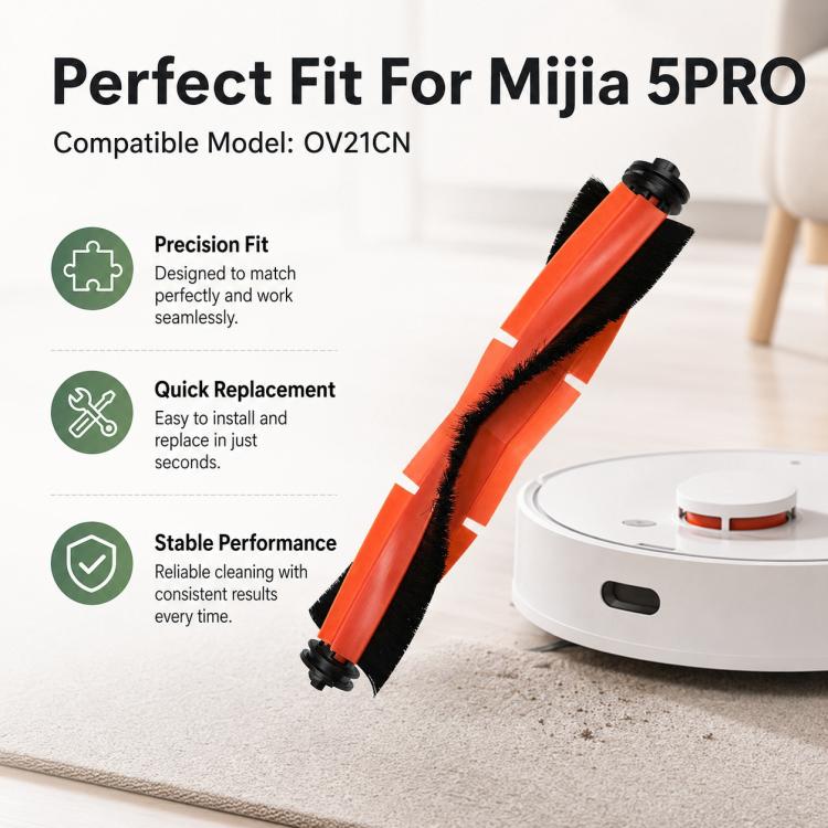 For Xiaomi Mijia Robot Vacuum Cleaner 5 Pro OV21CN Replacement Parts, Main Brush - Image 4