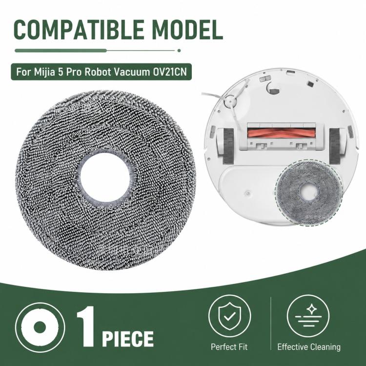 For Xiaomi Mijia Robot Vacuum Cleaner 5 Pro OV21CN Replacement Parts, Thick Striped Mop Pad - Image 6