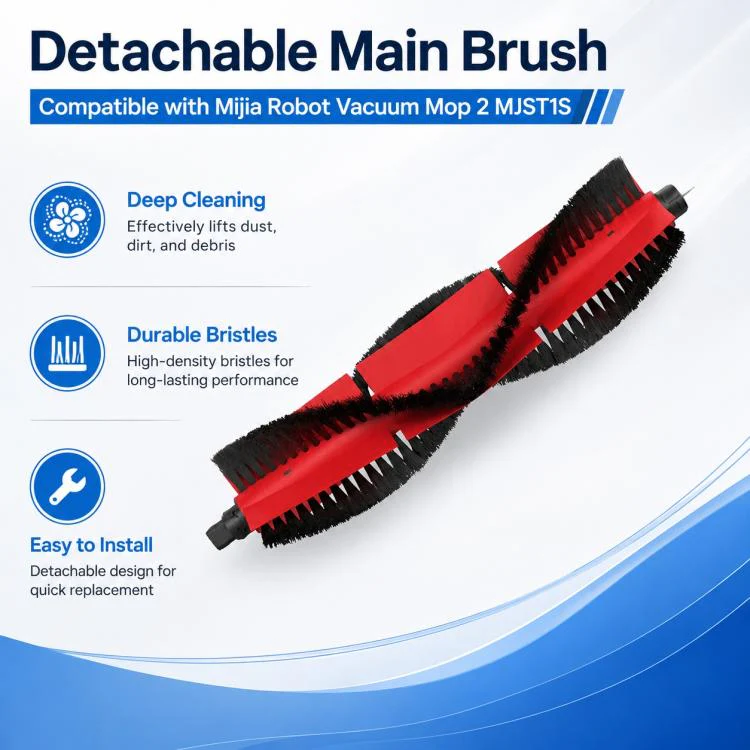 For Xiaomi Mijia Robot Vacuum Mop 2 MJST1S Replacement Parts, Detachable Main Brush - Image 3