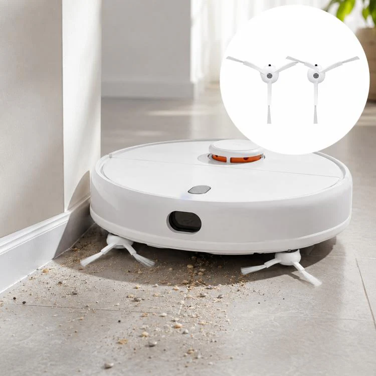 For Xiaomi Mijia Robot Vacuum Mop 2 MJST1S Replacement Parts, Dual White Side Brush