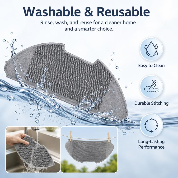 For Xiaomi Mijia Robot Vacuum Mop 2 Pro MJST1S Replacement Parts, Mop Pad - Image 5