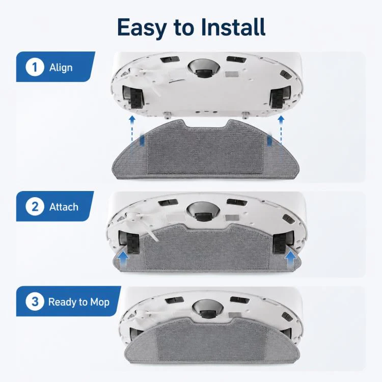 For Xiaomi Mijia Robot Vacuum Mop 2 Pro MJST1S Replacement Parts, Mop Pad - Image 6