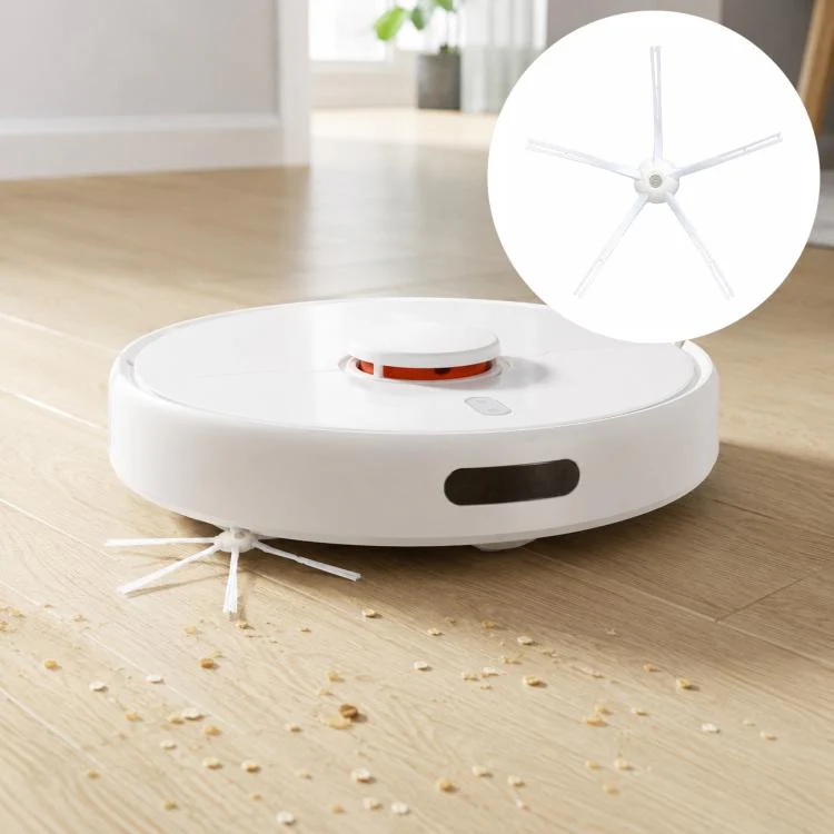 For Xiaomi Mijia Robot Vacuum Mop 2 Pro MJST1S Replacement Parts, White Five Arm Side Brush