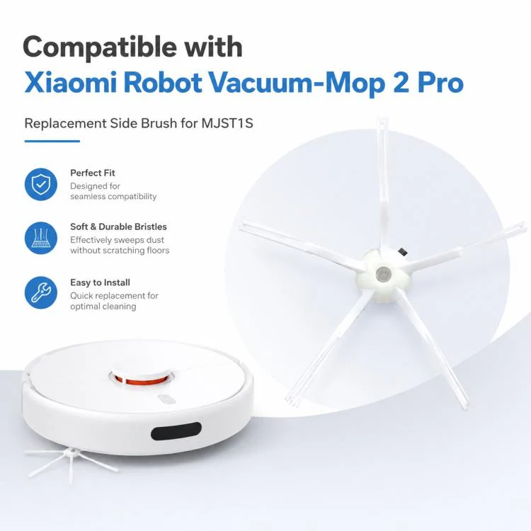 For Xiaomi Mijia Robot Vacuum Mop 2 Pro MJST1S Replacement Parts, White Five Arm Side Brush - Image 3