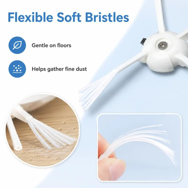For Xiaomi Mijia Robot Vacuum Mop 2 Pro MJST1S Replacement Parts, White Five Arm Side Brush - Image 6
