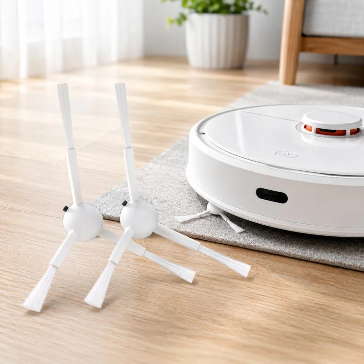 For Xiaomi Mijia Robot Vacuum Mop 2 Pro Replacement Parts, Dual White Side Brush