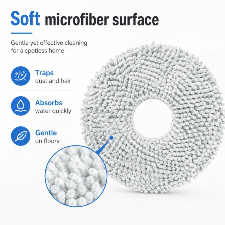 For Xiaomi Mijia Robot Vacuum Mop 2 Pro Replacement Parts, Fine Mop Pad - Image 3