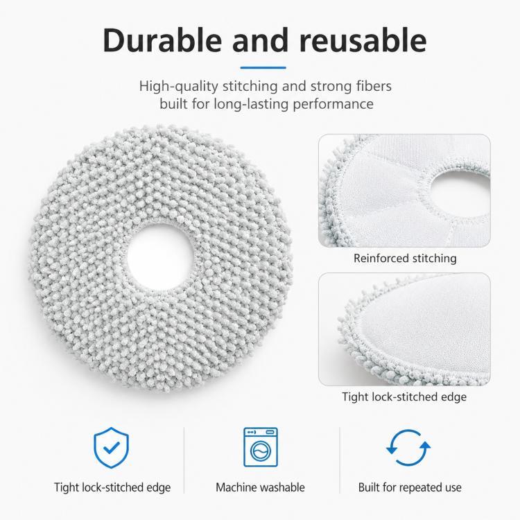 For Xiaomi Mijia Robot Vacuum Mop 2 Pro Replacement Parts, Fine Mop Pad - Image 4