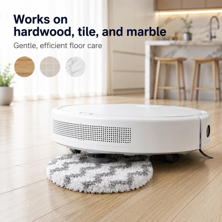For Xiaomi Mijia Robot Vacuum Mop 2 Pro Replacement Parts, Grey Striped Mop Pad - Image 7