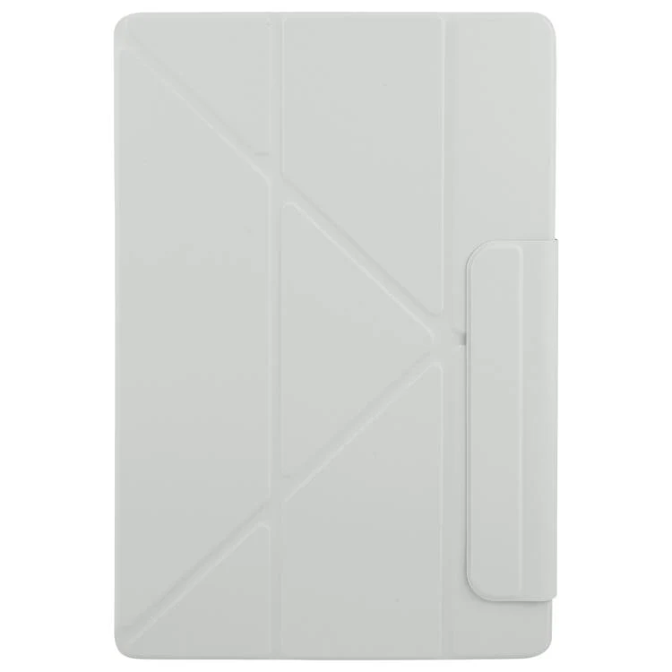 For Xiaomi Pad 7 Ultra Fixed Buckle Magnetic Deformation Leather Tablet Case(Grey) - Image 2