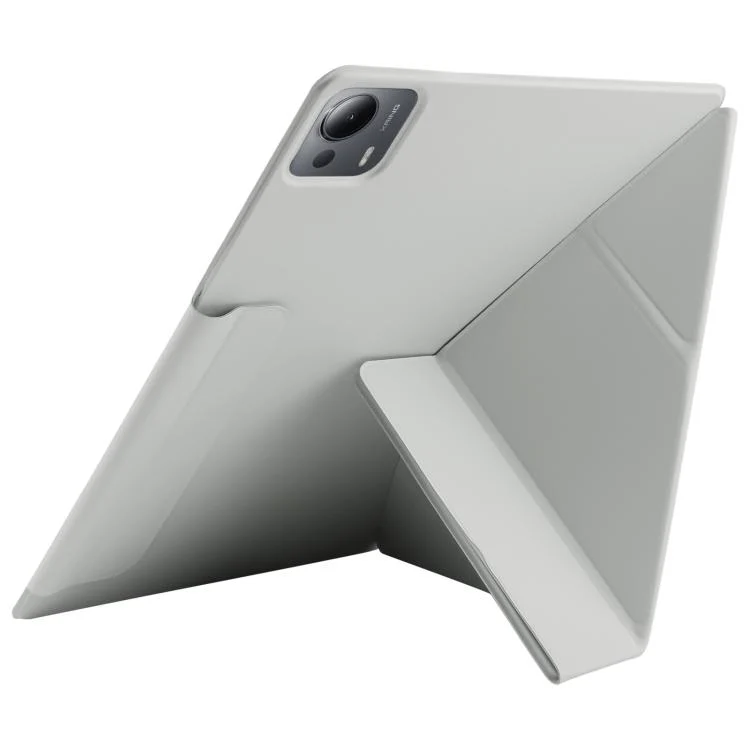For Xiaomi Pad 7 Ultra Fixed Buckle Magnetic Deformation Leather Tablet Case(Grey) - Image 5