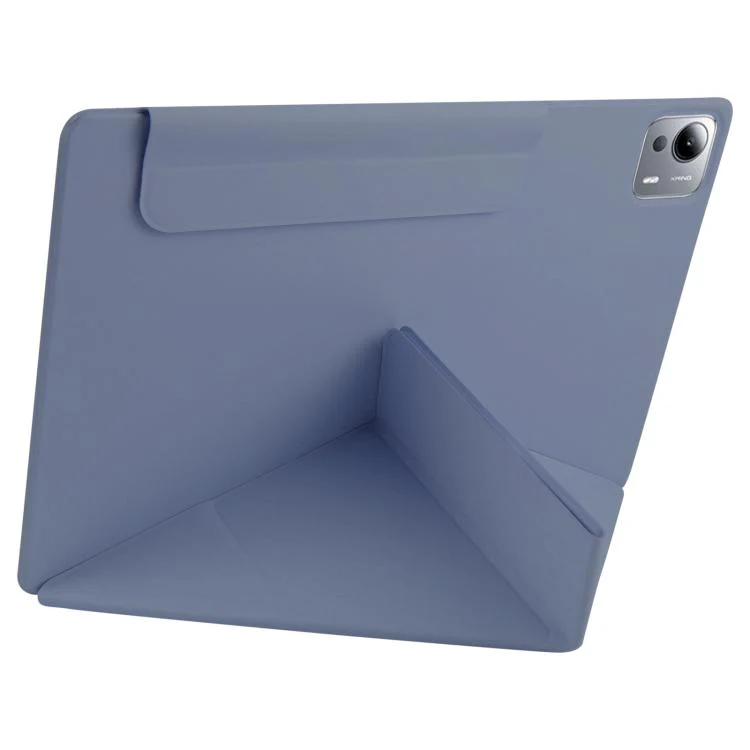For Xiaomi Pad 7 Ultra Fixed Buckle Magnetic Deformation Leather Tablet Case(Lavender Purple) - Image 4