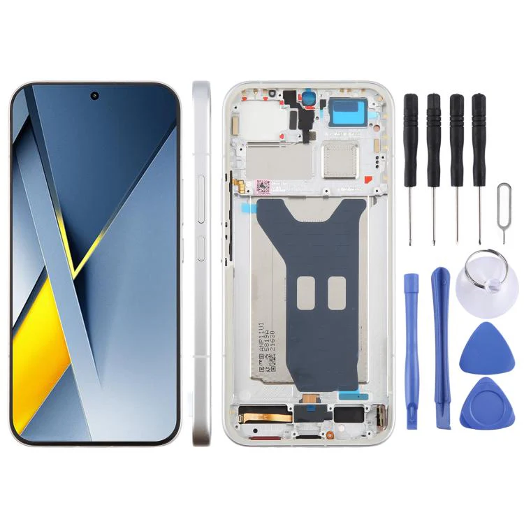 For Xiaomi Poco F8 Ultra Original LCD Screen Digitizer Full Assembly with Frame (White)