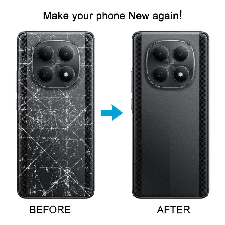 For Xiaomi Poco M8 Original Battery Back Cover with Camera Lens Frame(Silver) - Image 6