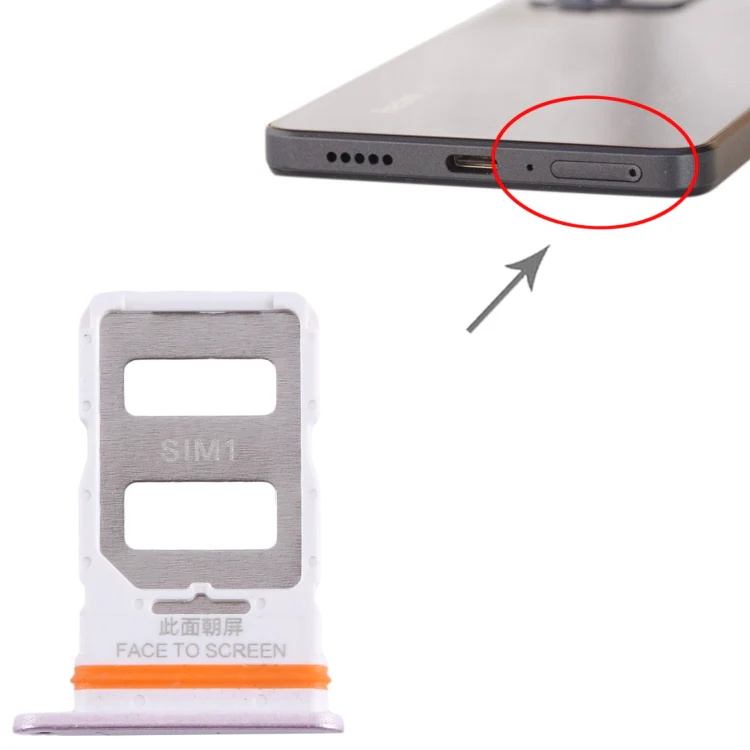 For Xiaomi Poco X5 Pro SIM Card Tray + SIM Card Tray (Pink) - Image 4