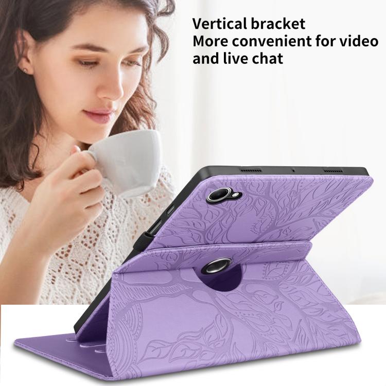 For Xiaomi Redmi K Pad 2 8.8 2026 Tree Life Embossed Rotation Leather Tablet Case(Purple) - Image 6