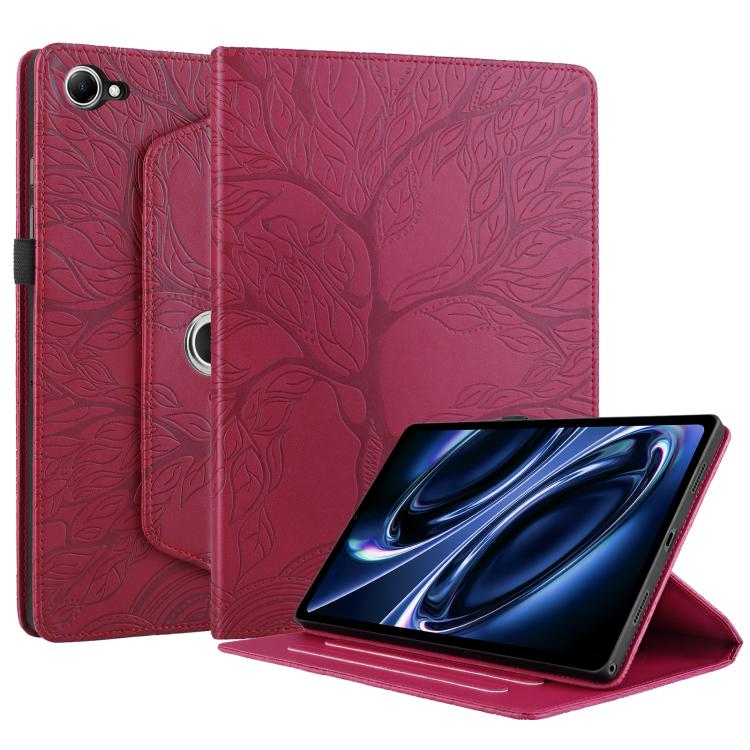 For Xiaomi Redmi K Pad 2 8.8 2026 Tree Life Embossed Rotation Leather Tablet Case(Red) - Image 2