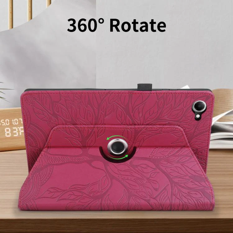 For Xiaomi Redmi K Pad 2 8.8 2026 Tree Life Embossed Rotation Leather Tablet Case(Red) - Image 7