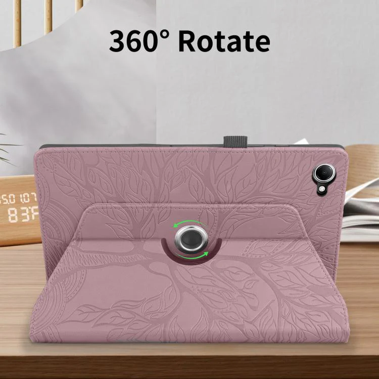 For Xiaomi Redmi K Pad 2 8.8 2026 Tree Life Embossed Rotation Leather Tablet Case(Rose Gold) - Image 7