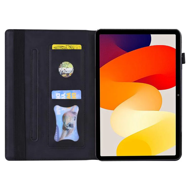 For Xiaomi Redmi K Pad Splicing Shockproof Leather Tablet Case(Black) - Image 4