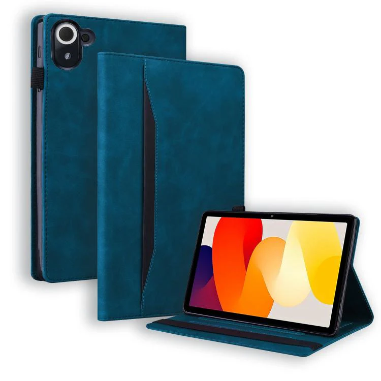 For Xiaomi Redmi K Pad Splicing Shockproof Leather Tablet Case(Blue)