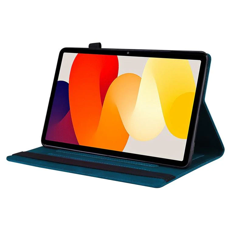 For Xiaomi Redmi K Pad Splicing Shockproof Leather Tablet Case(Blue) - Image 5