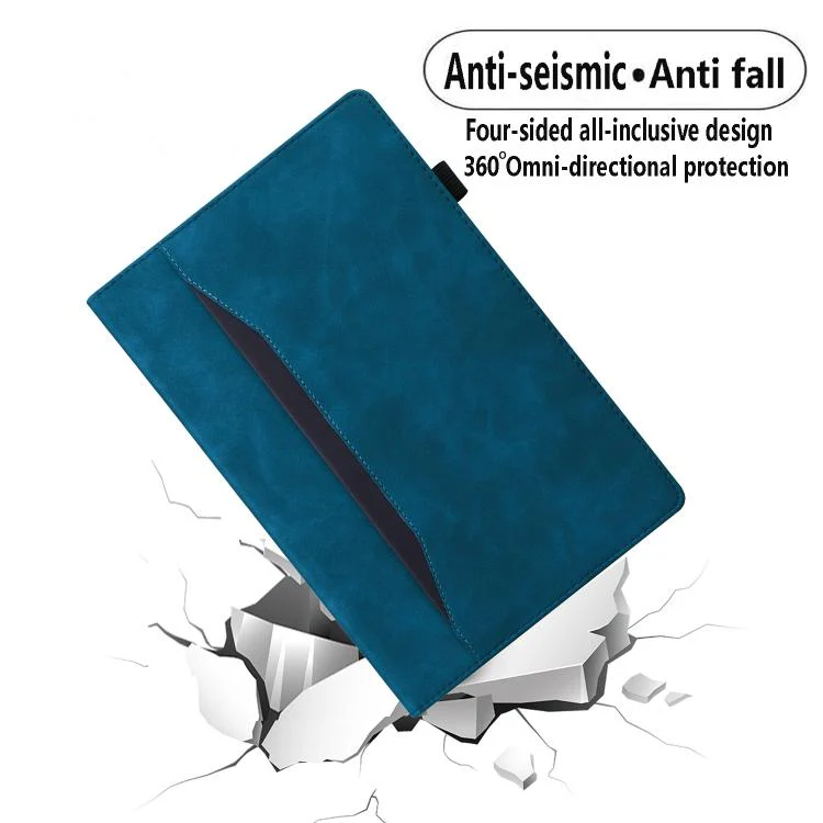 For Xiaomi Redmi K Pad Splicing Shockproof Leather Tablet Case(Blue) - Image 7