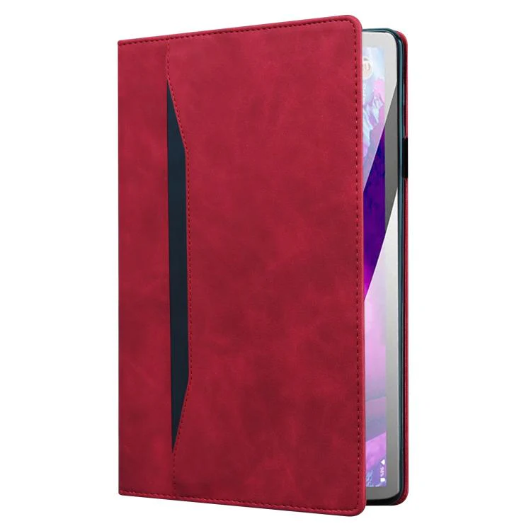 For Xiaomi Redmi K Pad Splicing Shockproof Leather Tablet Case(Red) - Image 3