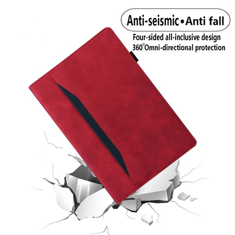 For Xiaomi Redmi K Pad Splicing Shockproof Leather Tablet Case(Red) - Image 7