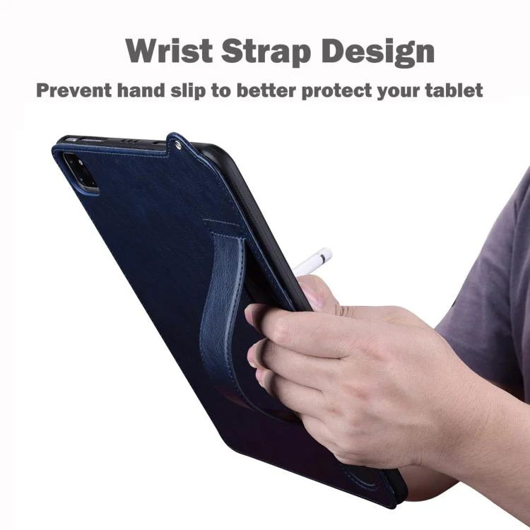 For Xiaomi Redmi K Pad TPU Leather Back Tablet Case with Wristband(Dark Blue) - Image 5