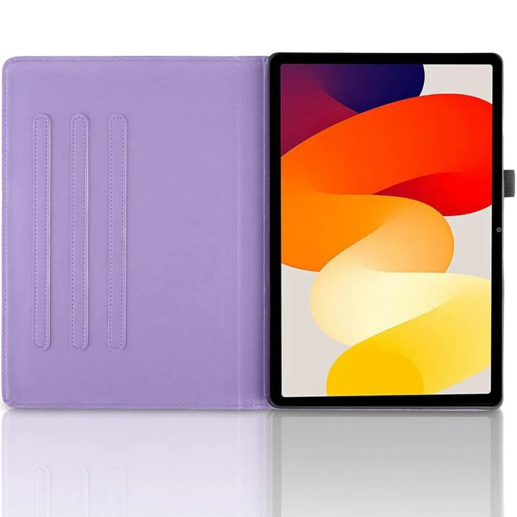 For Xiaomi Redmi K Pad Tree Life Embossed Rotation Leather Tablet Case(Purple) - Image 3